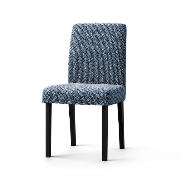 Housse bi-extensible microfibre gaufrée graphique spéciale chaise (bleu) Housse bi-extensible microfibre gaufrée graphique spéciale chaise (bleu)